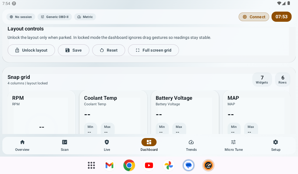 ShoddyScan dashboard layout screenshot