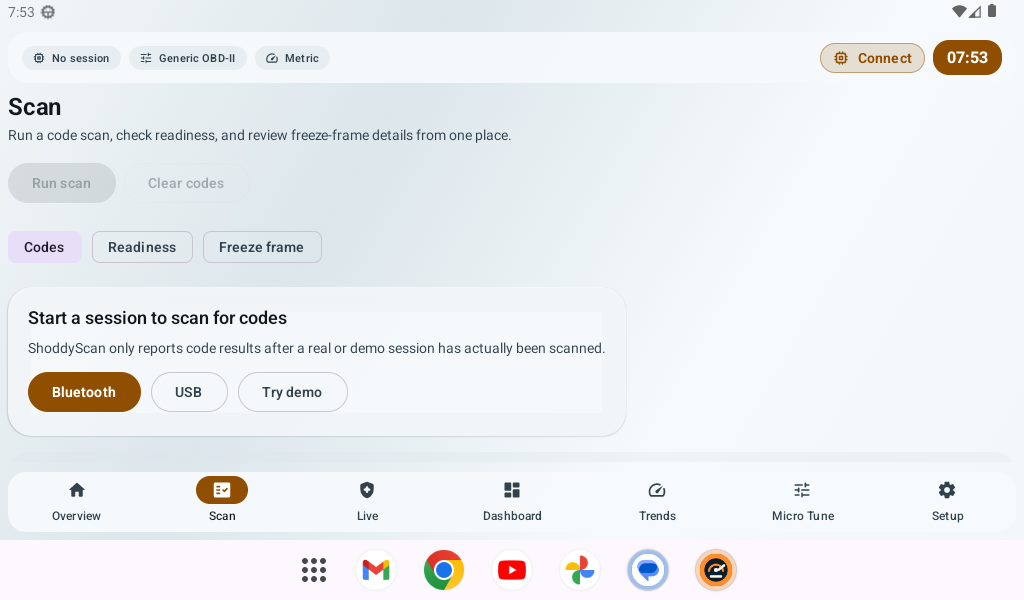 ShoddyScan summary screenshot